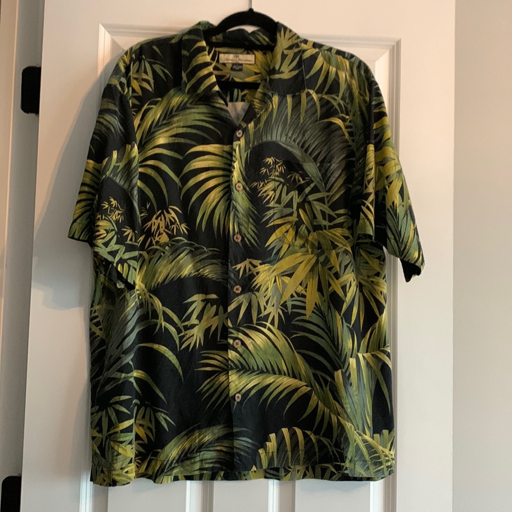Tommy Bahama silk button down shirt